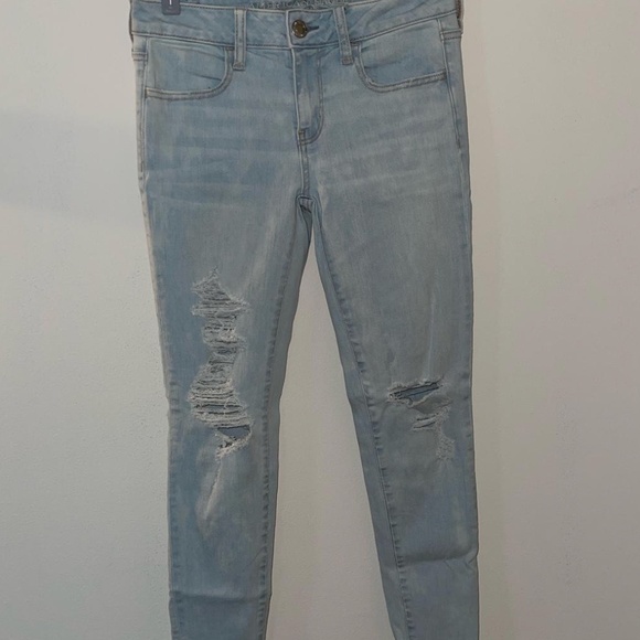 American Eagle Outfitters Women's Blue Jeans - Picture 2 of 4